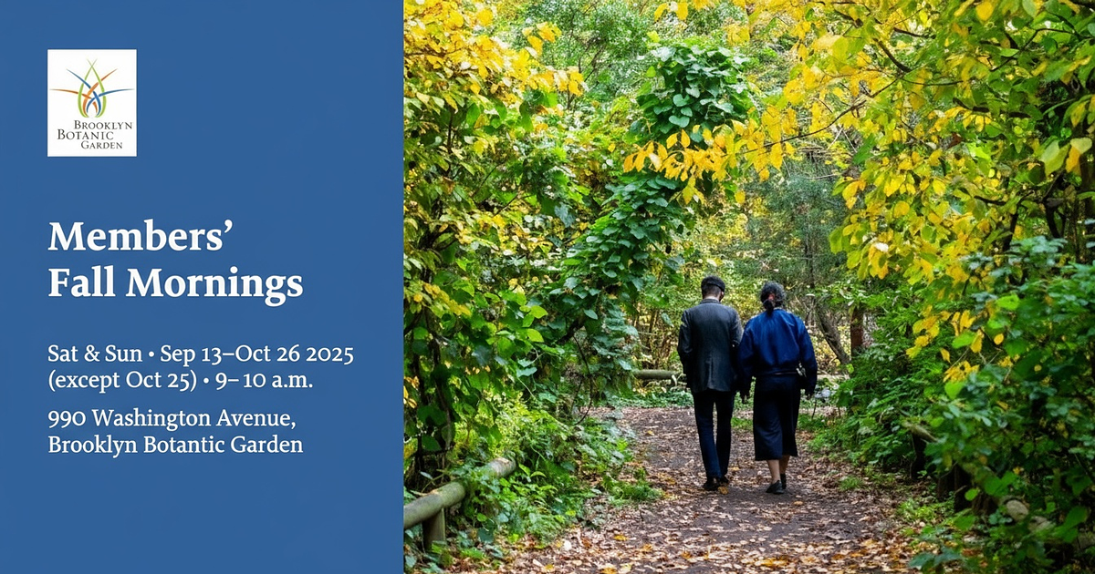 Members' Fall Mornings event